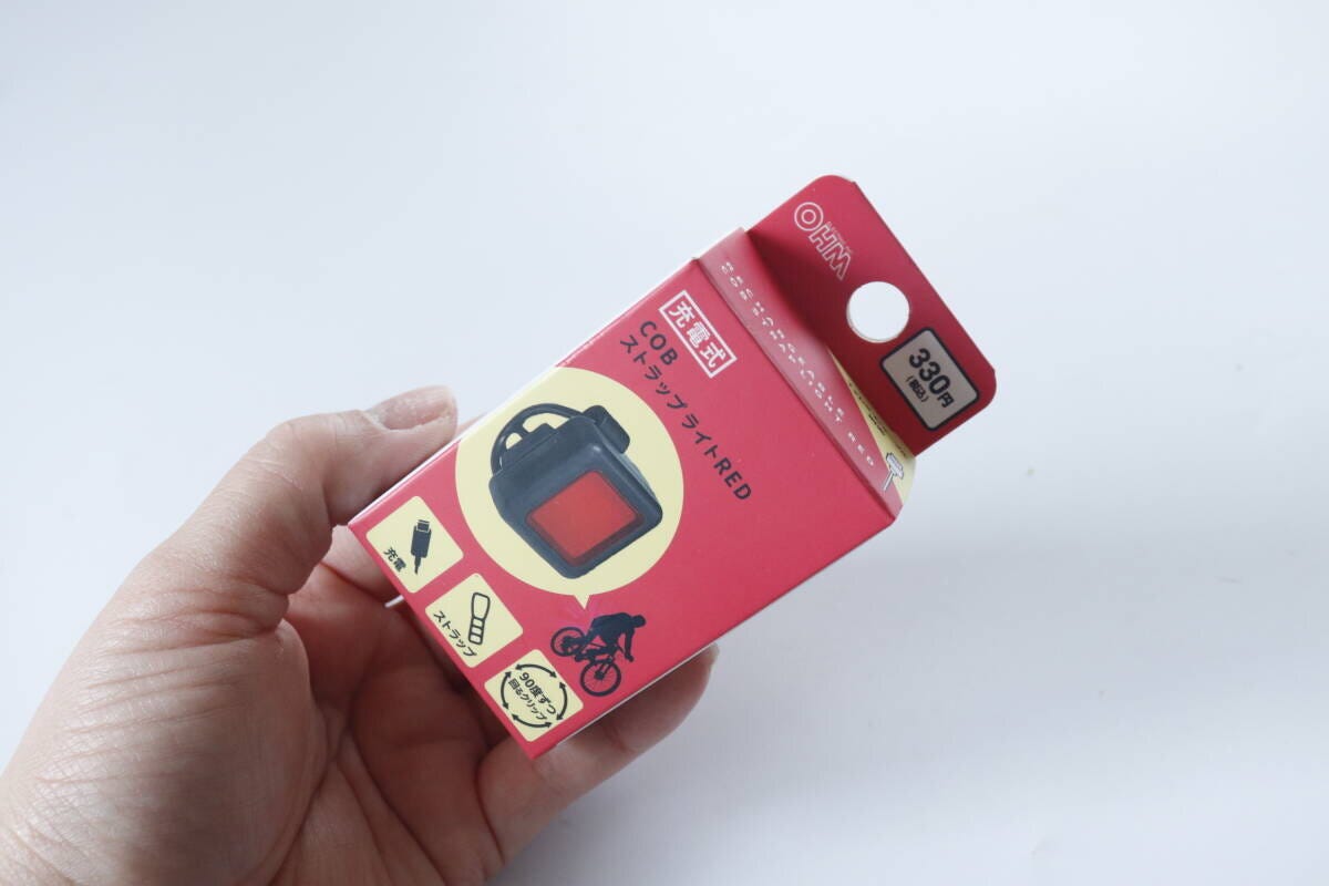 ダイソー　COBストラップライトRED　商品情報