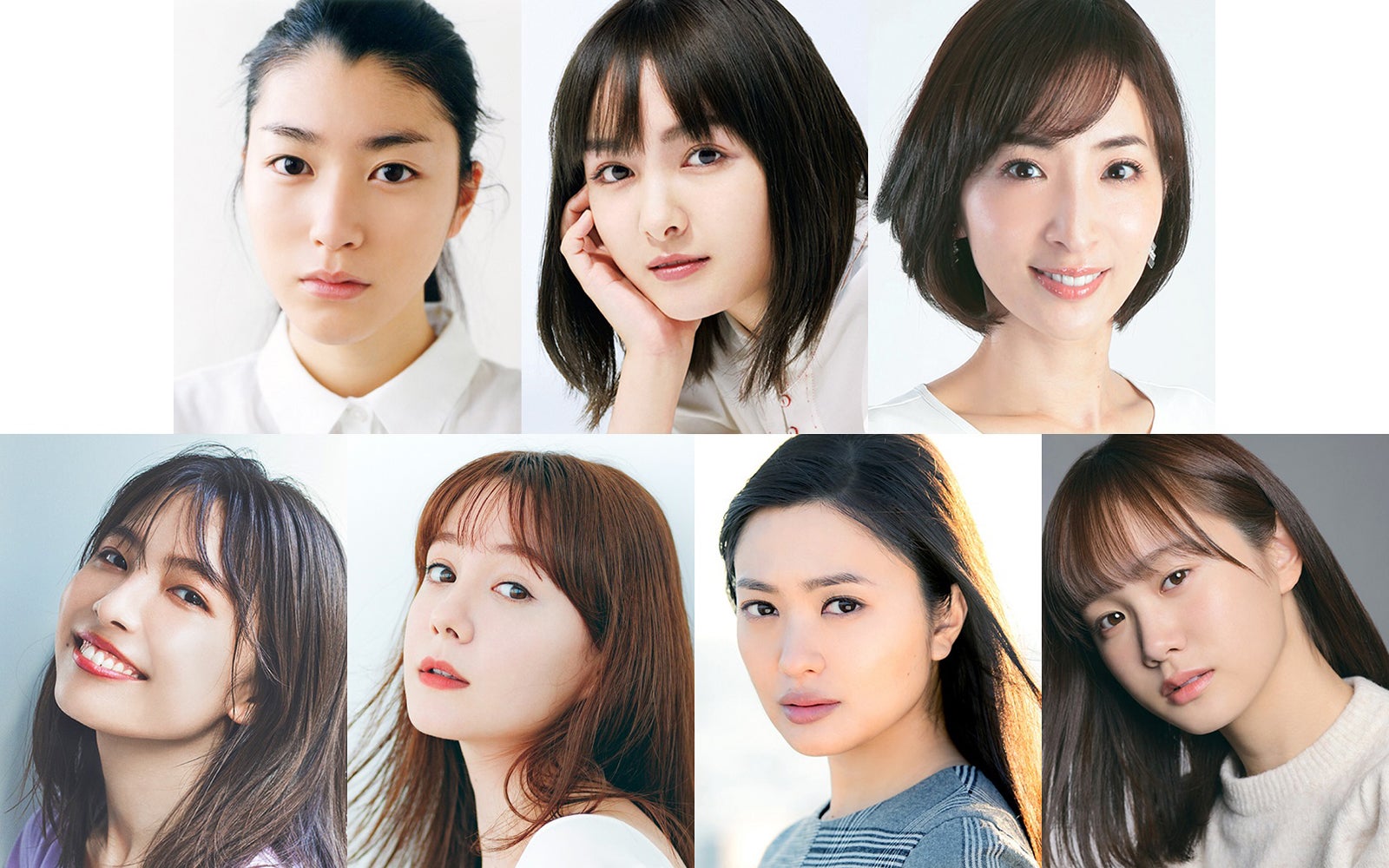 （上段左から）成海璃子、葵わかな、真飛聖（下段左から）寺本莉緒、トリンドル玲奈、北原里英、尾碕真花（C）テレビ東京