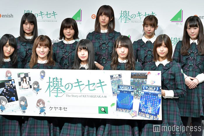 欅坂46 (上段左から)石森虹花、尾関梨香、土生瑞穂、小林由依、小池美波(下段左から)菅井友香、守屋茜、長濱ねる、渡辺梨加、渡邉理佐 (C)モデルプレス (C)モデルプレス