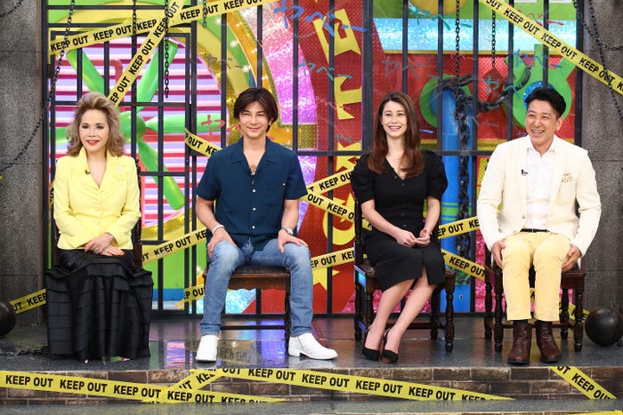 デヴィ夫人、武田真治、ダレノガレ明美、和泉元彌/「ウラマヨ!暑さも吹っ飛ぶ!ヤベー素顔が連発!アノ芸能人の裏の顔を大公開 2時間SP」より(C)カンテレ