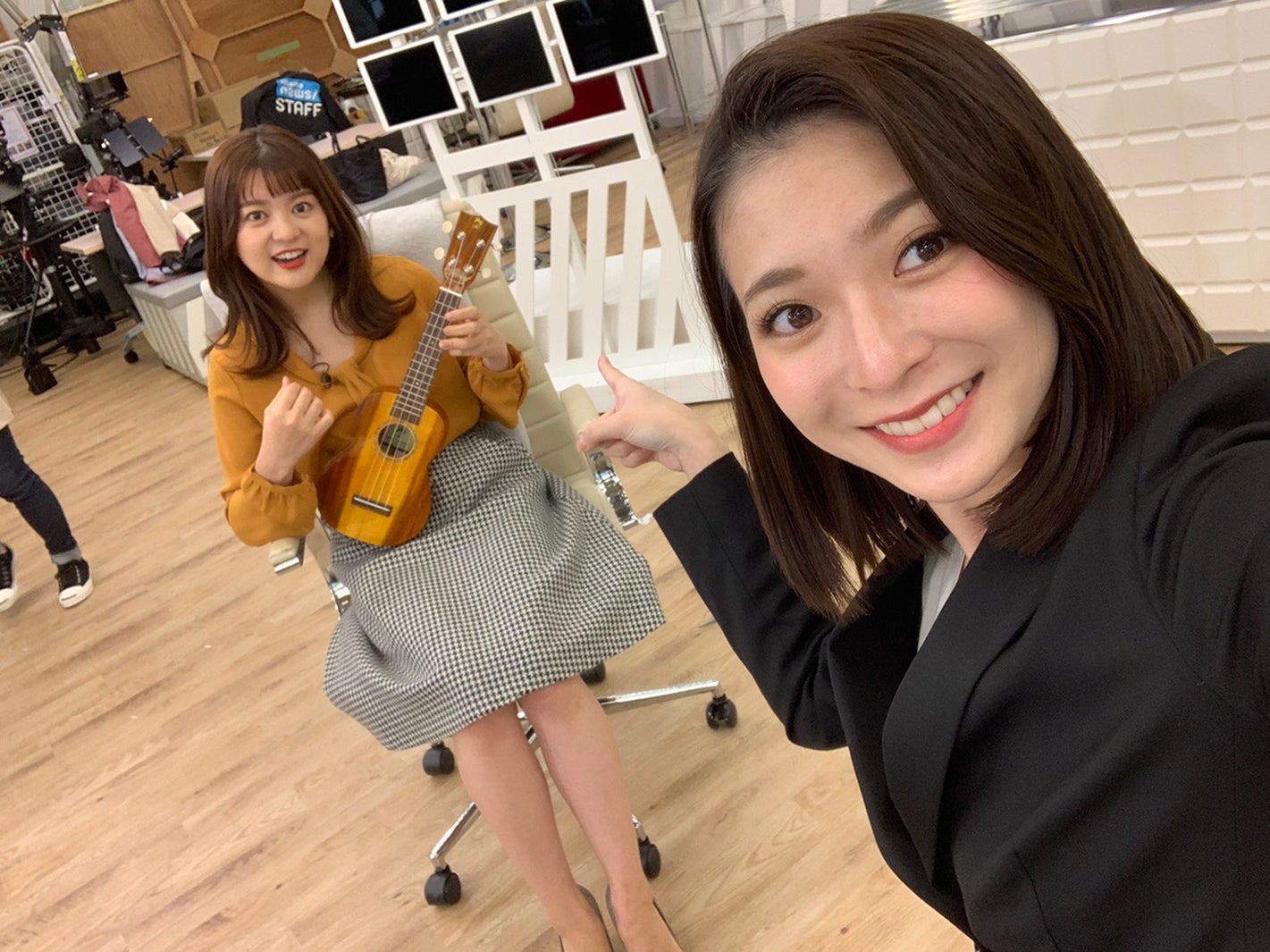 並木万里菜アナウンサー、住田紗里アナウンサー／「ABEMA NEWS×モデルプレス」アナウンサー連載Vol.2（提供写真）