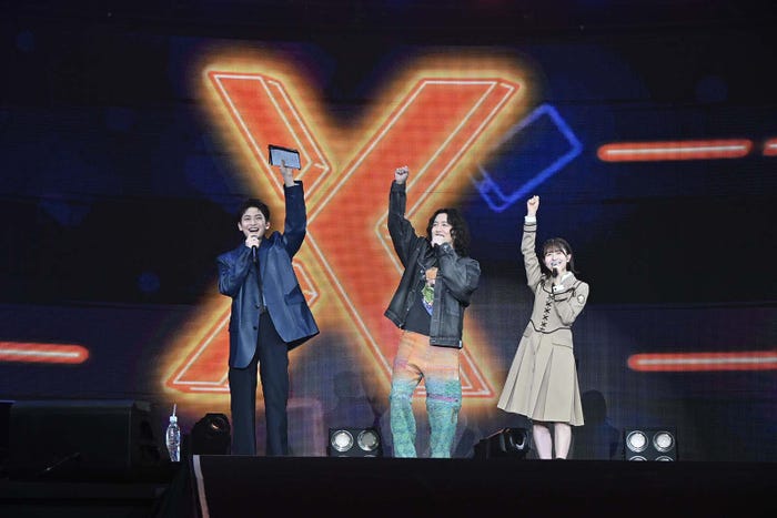 高橋文哉、キタニタツヤ、松田好花「ニッポン放送開局70周年記念 オールナイトニッポンX(クロス)スペシャルライブ2025」(提供写真)