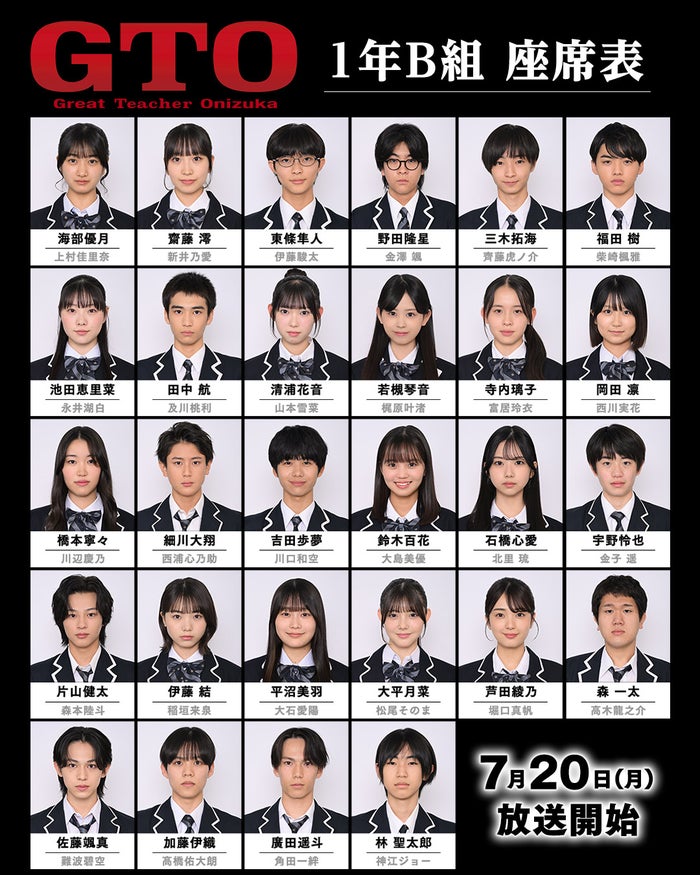 反町隆史主演「GTO」稲垣来泉・及川桃利・梶原叶渚ら、生徒役決定 400人以上の応募から抜擢