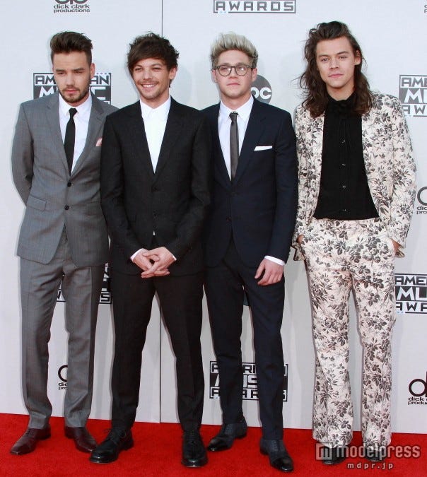 アメリカン・ミュージック・アワードでのワン・ダイレクション。WENN.com/Zeta Image