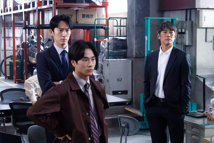杉野遥亮、前田旺志郎、反町隆史「オクラ〜迷宮入り事件捜査〜」第7話(C)フジテレビ