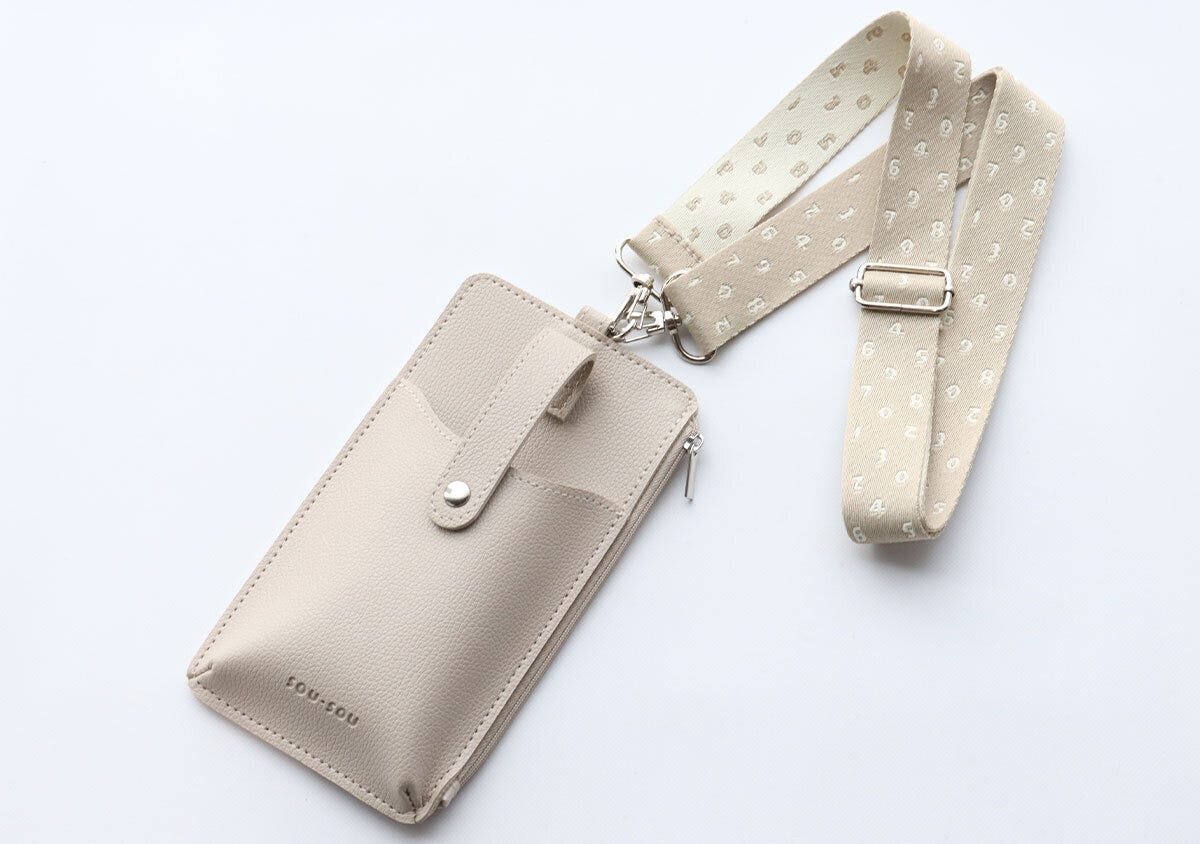 sousouスマホポシェット付録グレージュ