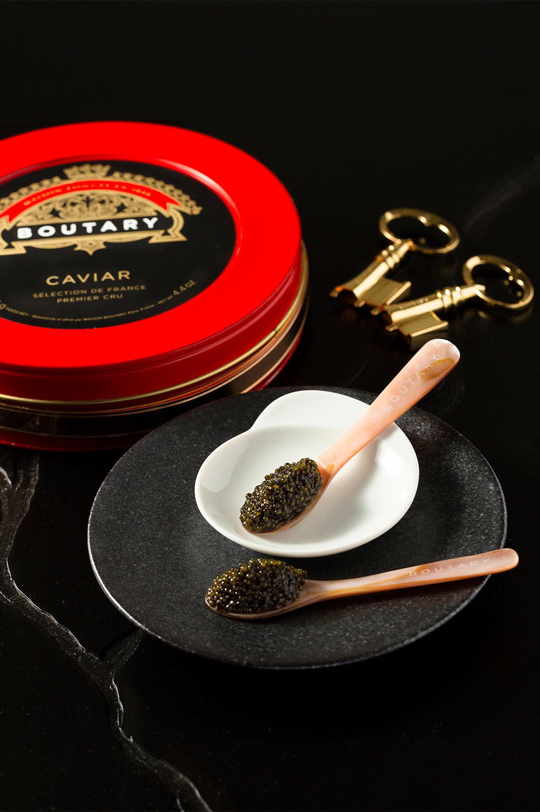 常時4種類のキャビアがメニューに並ぶ／画像提供：BOUTARY JAPAN