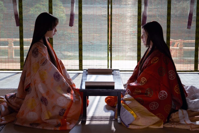 見上愛、吉高由里子「光る君へ」第36話(C)NHK