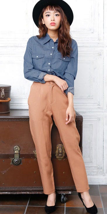 ヴィンテージ加工コットンデニムシャツ「神戸レタス」1990円(税込)/画像提供:神戸レタス