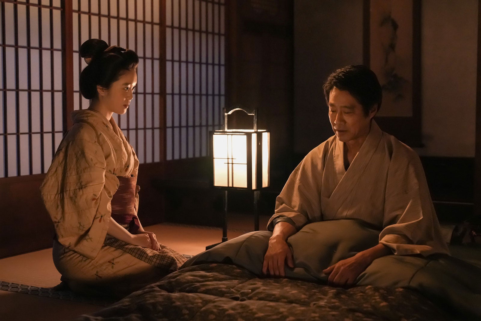 高石あかり、堤真一「ばけばけ」第13話（C）NHK