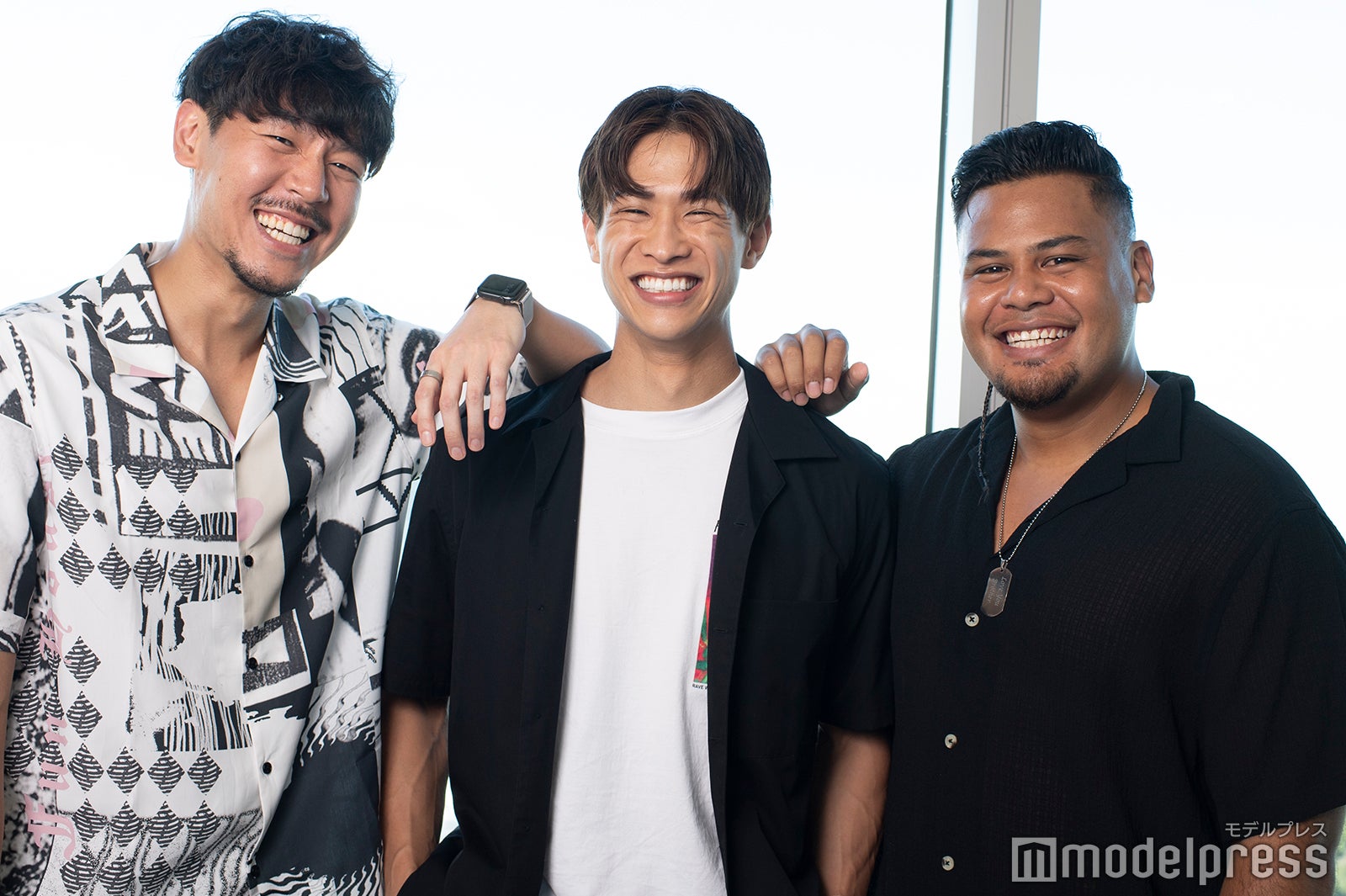 長谷川惠一、中道理央也、ジェイデン・トア・マクスウェル （C）モデルプレス