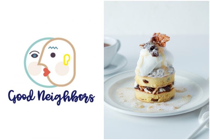 【J-WAVE GOOD NEIGHBORS ＆ J.S. PANCAKE CAFE＆カリフォルニア・レーズン協会コラボ】 ホワイトラムレーズンパンケーキ（※提供写真）