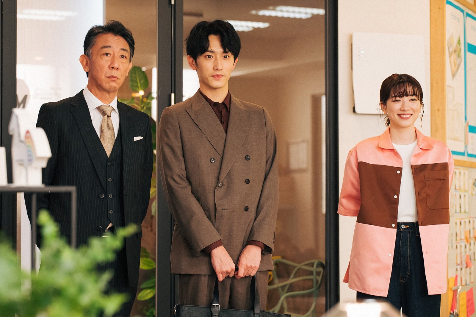 利重剛、杉野遥亮、永野芽郁／「ユニコーンに乗って」第9話より（C）TBS