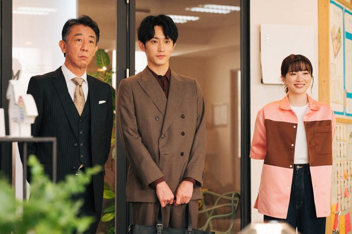 利重剛、杉野遥亮、永野芽郁/「ユニコーンに乗って」第9話より(C)TBS