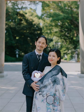 32歳元アイドル、『テラハ』出身夫と生後2カ月息子のお宮参りへ「家族丸ごと可愛いんですね」