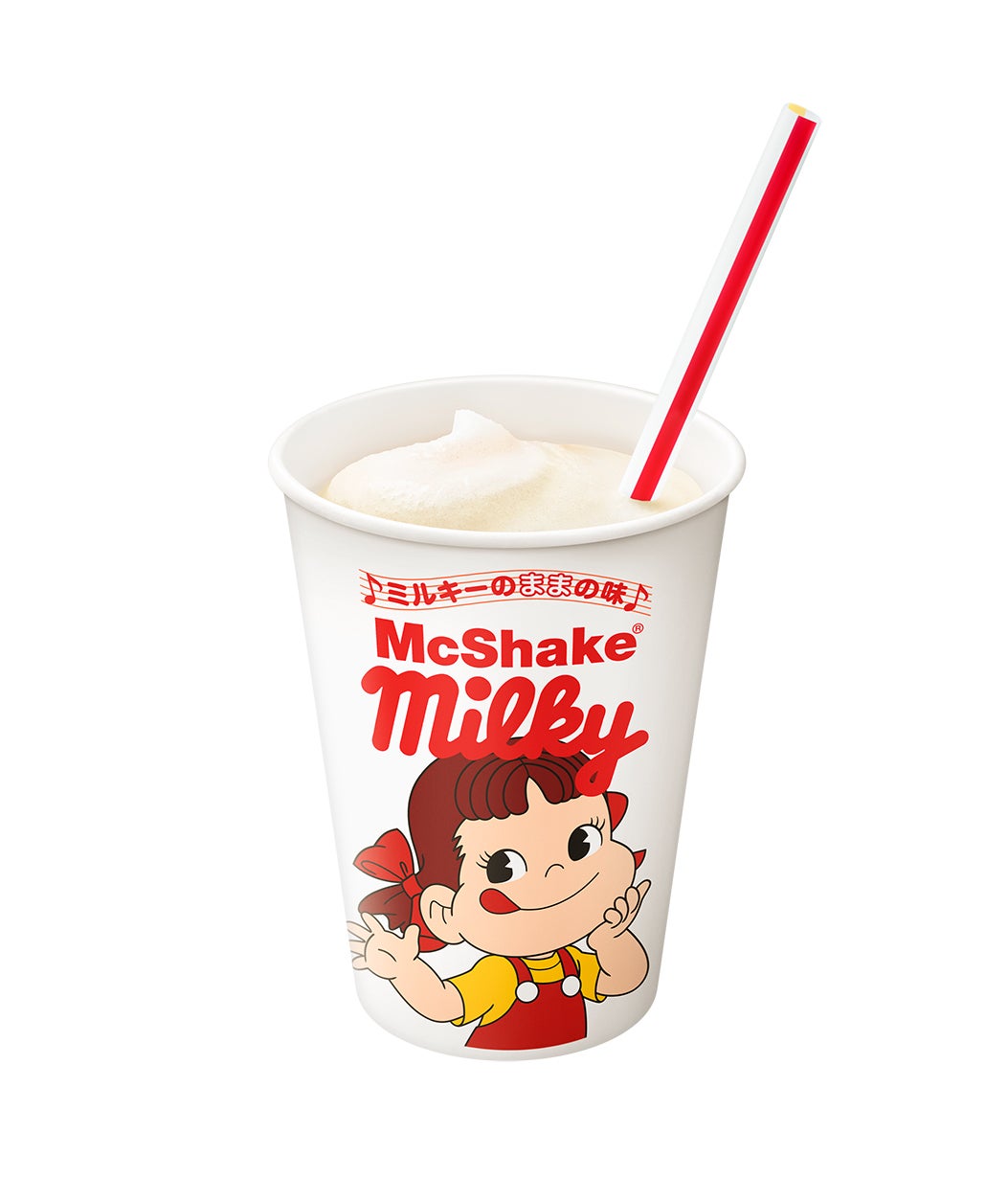 マックシェイク ミルキーのままの味（C）2021 FUJIYA CO．，LTD．