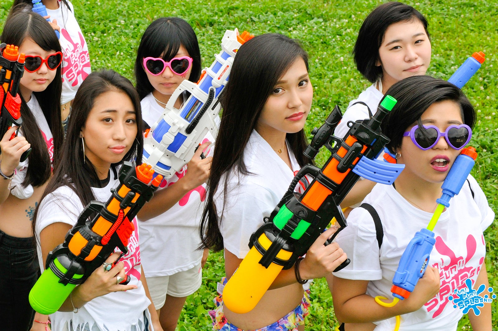 自分流の“水かけ”コーデで参戦／画像提供：アドニティ