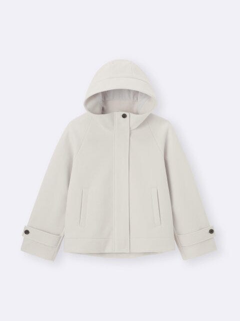 2025gu大人女性おすすめコージーメルトンショートフーディコート