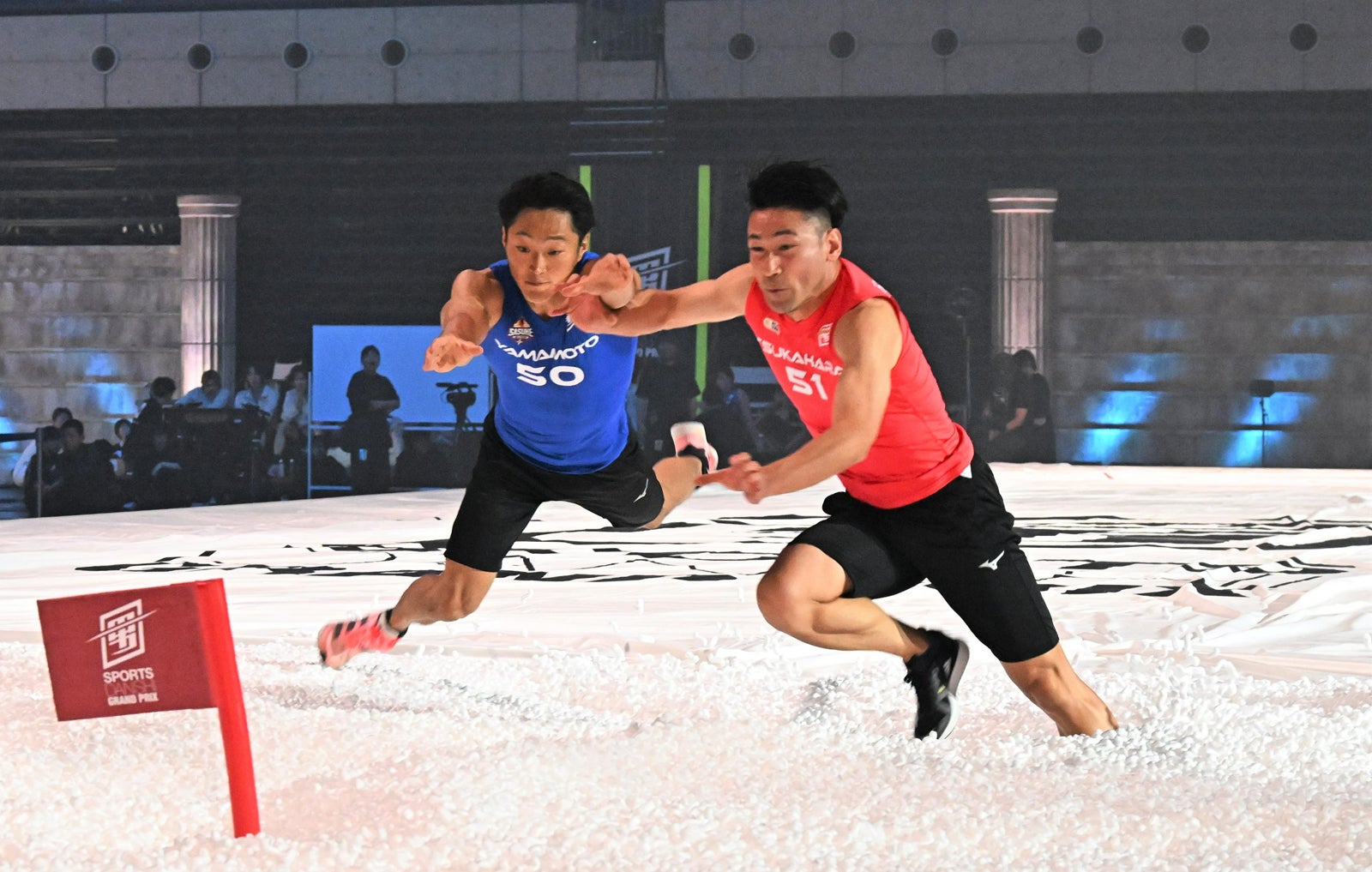 山本良幸、塚原直貴選手（C）TBS