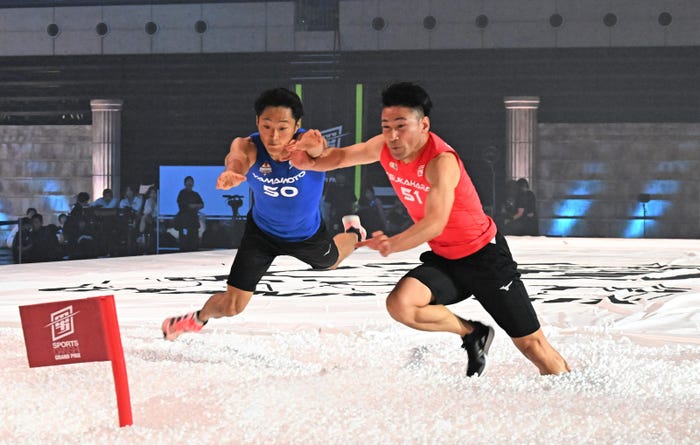 山本良幸、塚原直貴選手(C)TBS