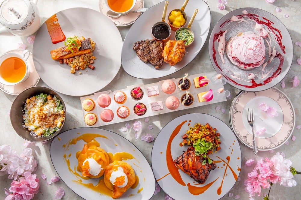 ジルスチュアート×キンプトン新宿東京「桜ブーケアフタヌーンティー」香水着想の春色スイーツ