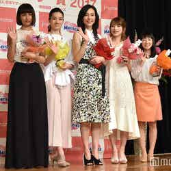 （左から）佐田真由美、荒川静香、木村佳乃、後藤真希、近藤麻理恵（C）モデルプレス