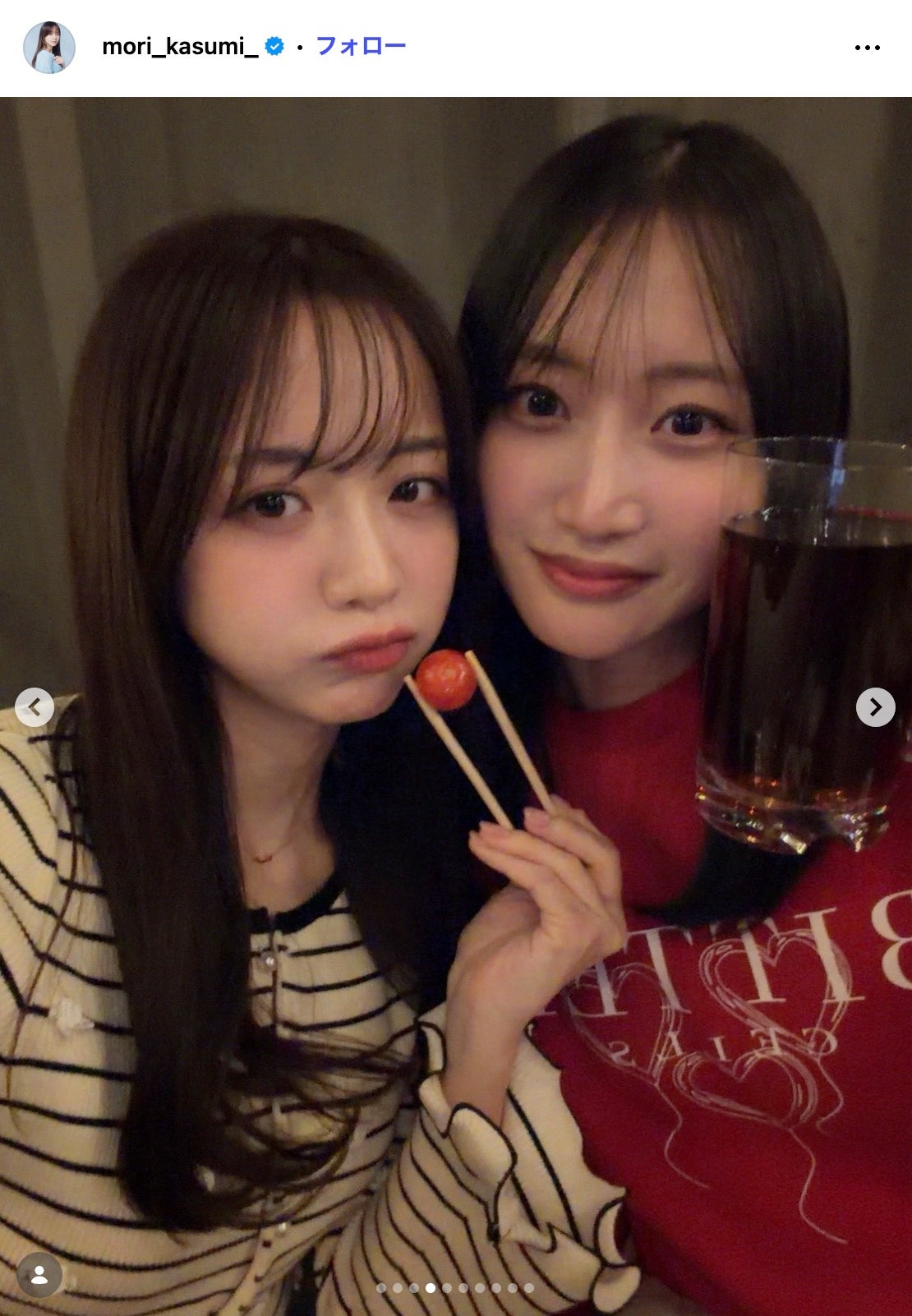 森香澄Instagramより