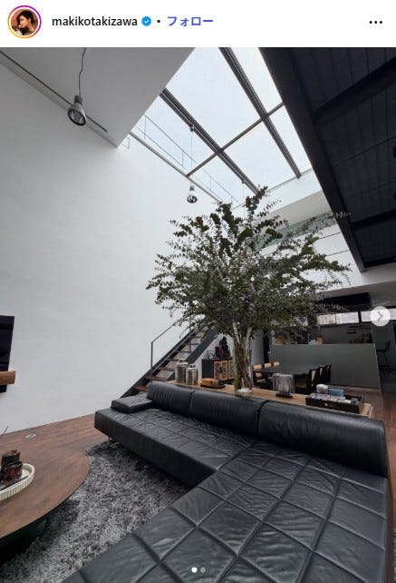 滝沢眞規子Instagramより