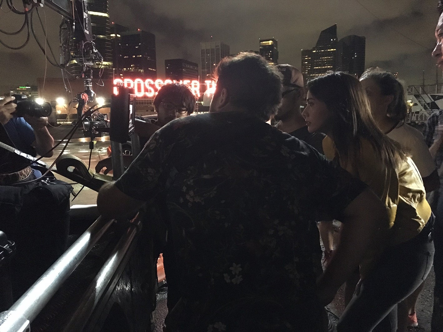 自動車メーカーのCMオフショット／画像提供：所属事務所