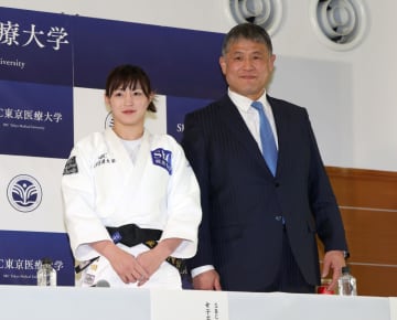 角田夏実が現役引退を発表「もう一度あの舞台に立ちたいと思わなかった」昨年12月GS東京後に決断 今後は普及に尽力「柔道は今までは恋人。これからは家族に」 柔道着姿で会見