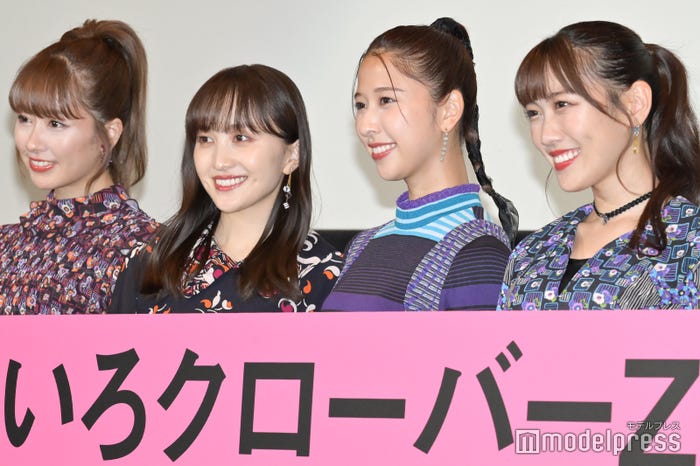 ももいろクローバーZ(左から)佐々木彩夏、百田夏菜子、玉井詩織、高城れに(C)モデルプレス