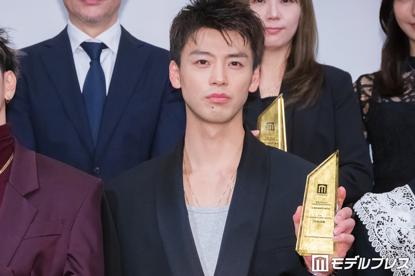 竹内涼真「あんたが」心に響いた鮎美（夏帆）からのセリフは？“勝男”風コメントで会場沸かす【モデルプレス ベストドラマアワード 授賞式】