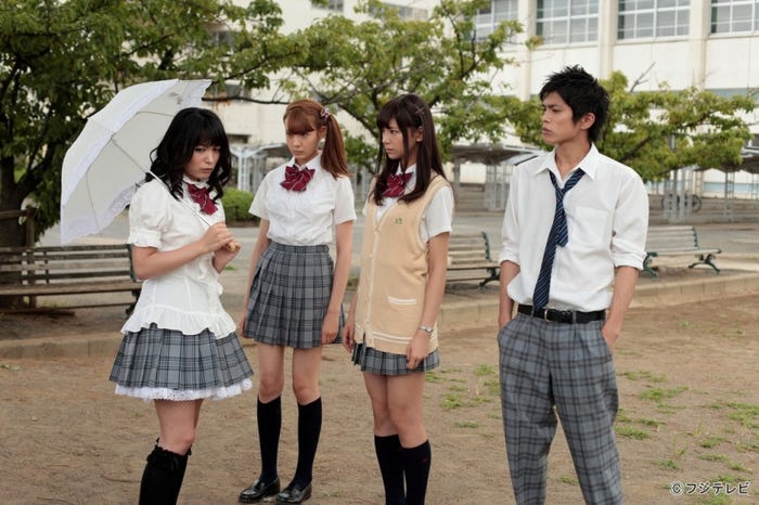 川村ゆきえ、トリンドル玲奈、西内まりや、山本裕典/ドラマ「山田くんと7人の魔女」第7話より