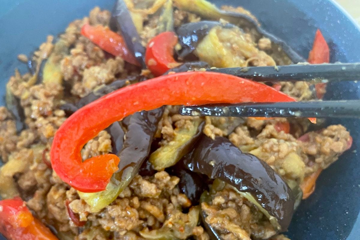 ヒルナンデス・カレーみそマーボーなす