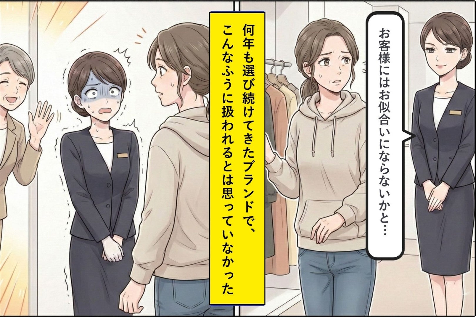 見た目で判断した店員→私が常連だと気づいた瞬間、顔色が変わった