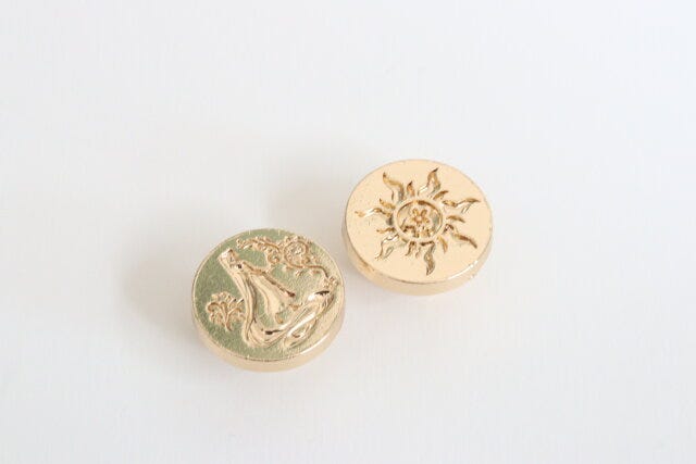 ダイソー スタンプヘッド、シーリングスタンプ用(塔の上のラプンツェル) ダイソーの可愛いスタンプヘッド、シーリングスタンプ用(塔の上のラプンツェル)