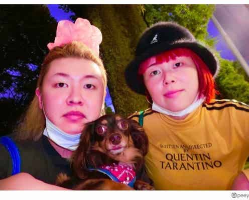 「ほぼ同じ顔」ぺえ、藤原史織(ブルゾンちえみ)とすっぴん2ショット そっくり具合を再認識「激似」「自分と喋ってるみたい」
