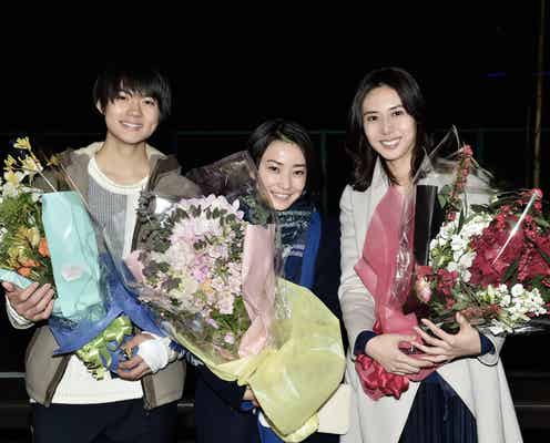 「砂の塔」菅野美穂・松嶋菜々子・M!LK佐野勇斗オールアップ 迫真のラスト演技にスタッフ涙<キャストコメント到着>