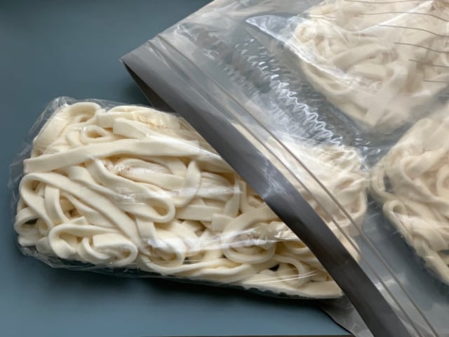 業務スーパー　冷凍きしめん　保存方法