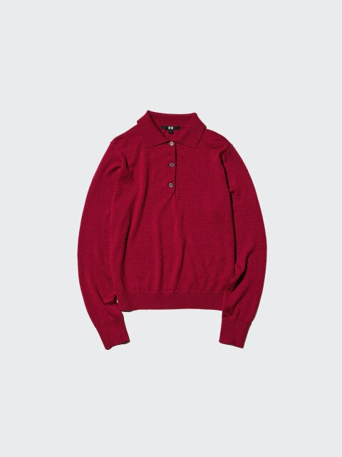 メリノポロセーター 2025秋冬ユニクロ大人女性おすすめメリノポロセーター