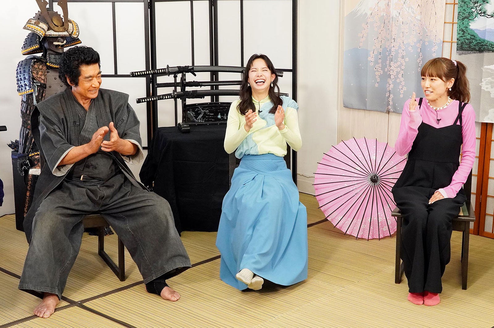 藤岡弘、、関水渚、若槻千夏（C）テレビ東京