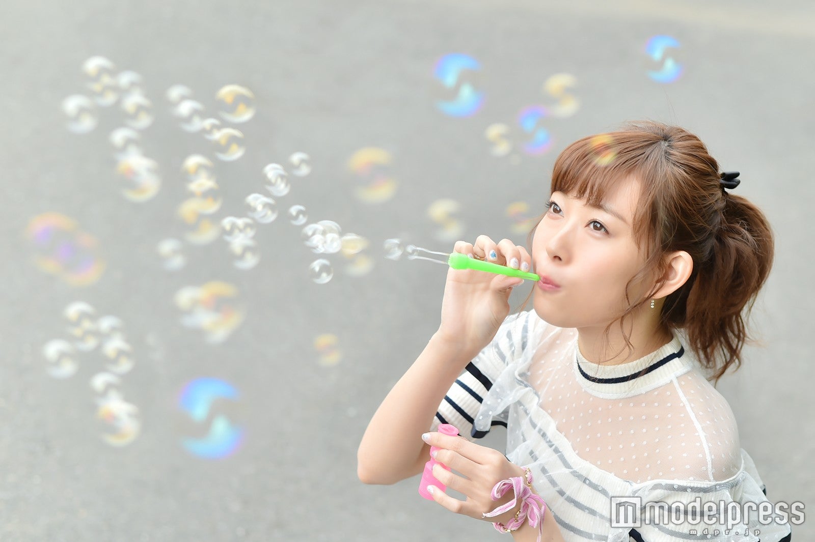 今回の写真は“シャボン玉みるきー”です！（C）モデルプレス