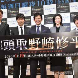 （左から）権野元監督、小澤征悦、織田裕二、松嶋菜々子、風間俊介（C）モデルプレス