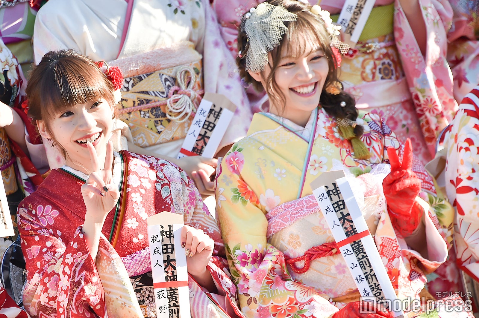 荻野由佳、込山榛香／AKB48グループ成人式記念撮影会 （C）モデルプレス