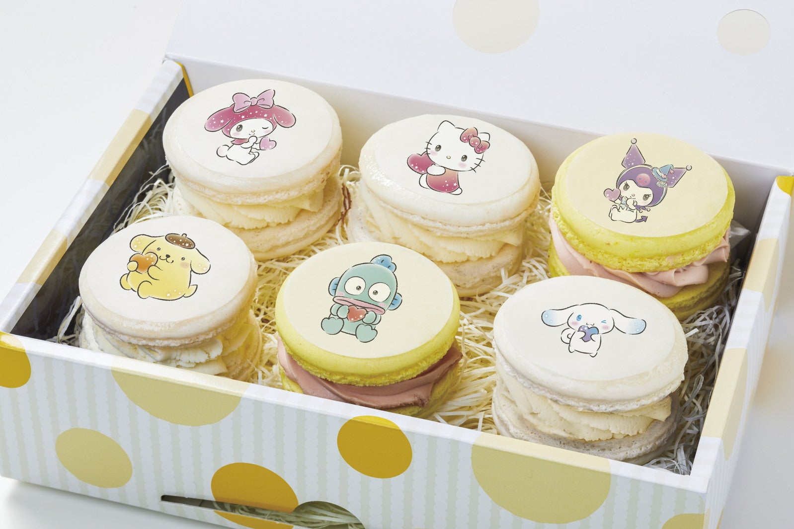 【テイクアウト限定！サンリオキャラクターズ遊園地のおみやげマカロンBOX】1,490円（C）2022 SANRIO CO．，LTD．APPROVAL NO．L635651
