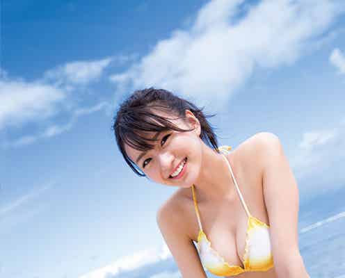 月9「トレース」出演中の岡崎紗絵、ふんわりバスト際立つ水着で魅了