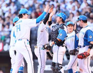 日本ハム競り勝つ 有原が2戦連続完封勝利、11K 五十幡が七回に完全阻止の右前打、万波の適時内野安打で得点