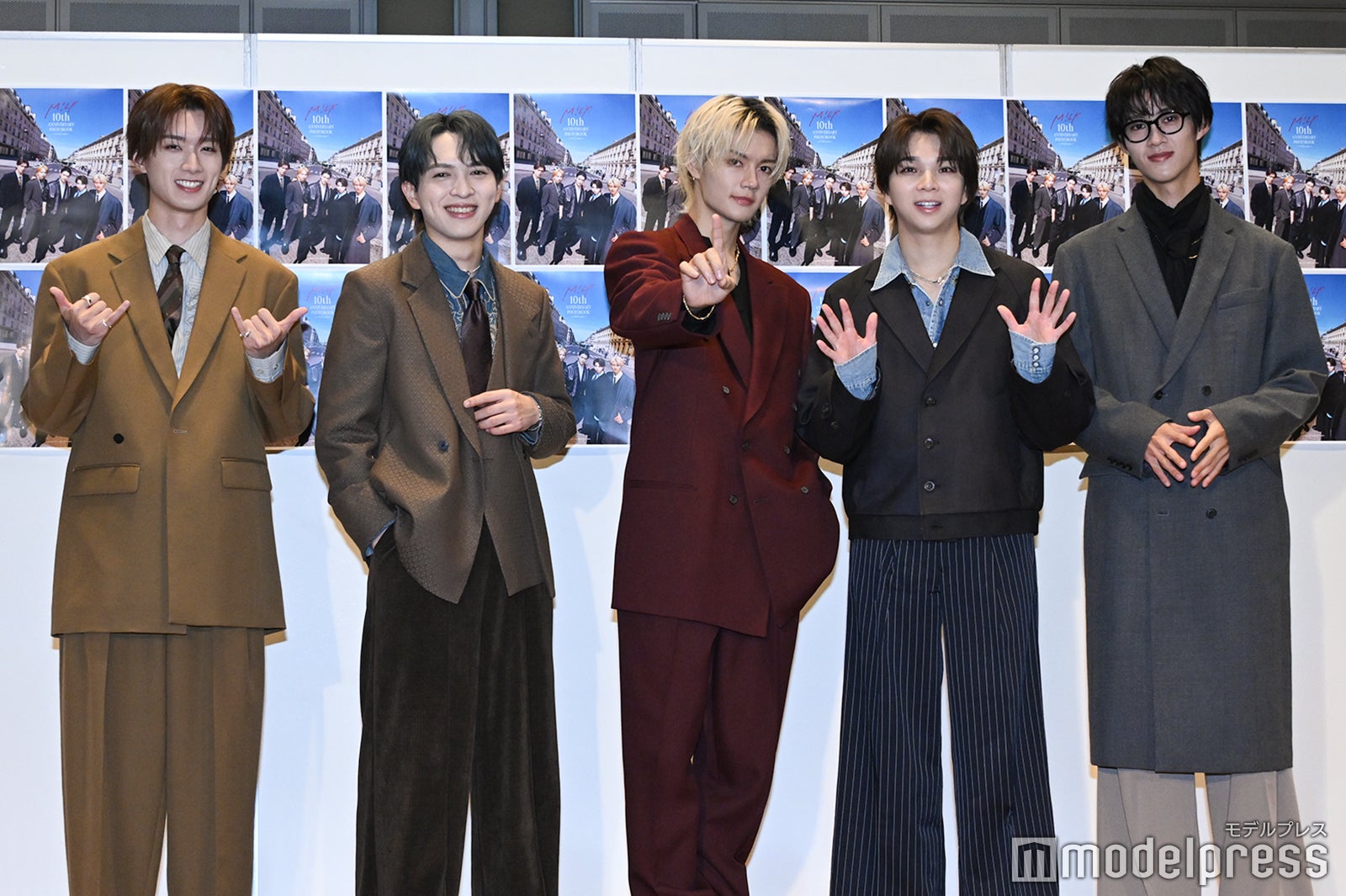 M!LK／山中柔太朗、吉田仁人、佐野勇斗、塩崎太智、曽野舜太（C）モデルプレス