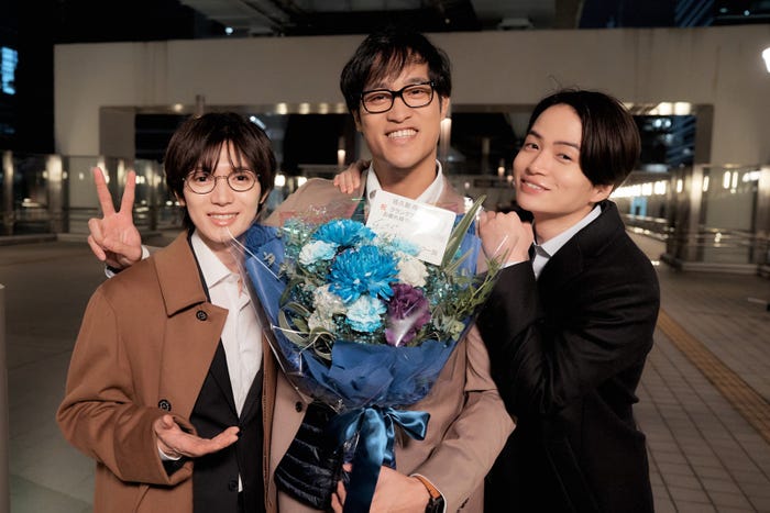 七五三掛龍也、佳久創、菊池風磨(C)テレビ朝日