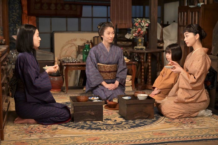 上坂樹里、水野美紀、英茉、見上愛「風、薫る」第61話(C)NHK